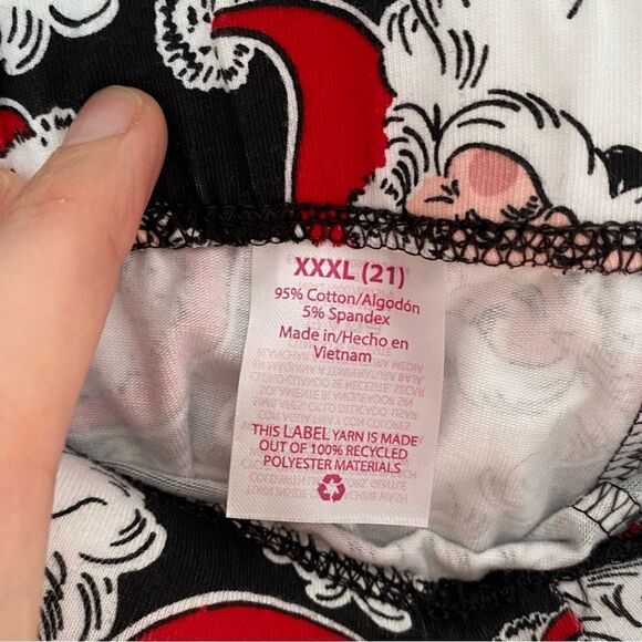 No Boundaries Juniors’ Santa Face Printed Leggings size XXXL (21) - Picture 2 of 3